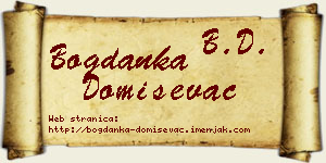Bogdanka Domiševac vizit kartica